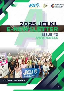 Cover of the JCI KL 2025 e-newsletter, issue 3